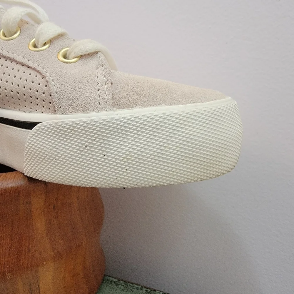 Keds Light Tan Suede Platform Sneakers Size 7 - Picture 7 of 9